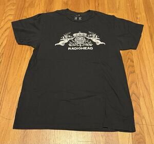 Radiohead-A Moon Shaped Pool-2018 Official WASTE Bear Crest-Tour Shirt-Black M/L
